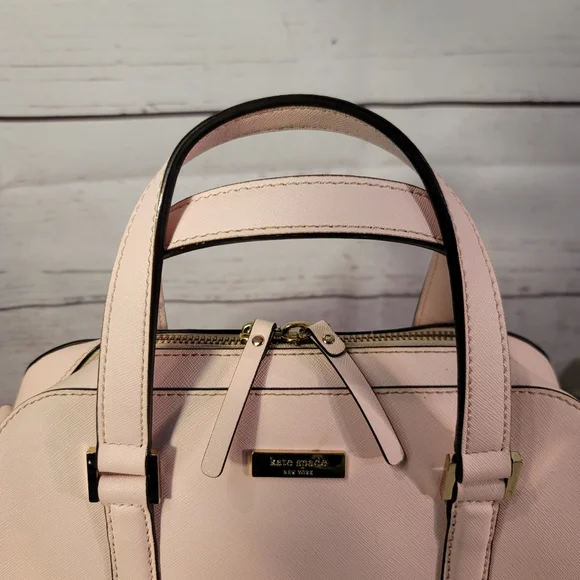 Kate Spade Newbury Lane Small Felix Soft-Pink Saffiano Leather Satchel Bag - Picture 6 of 10